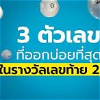 รางวัลเลขท้าย 3 ตัว